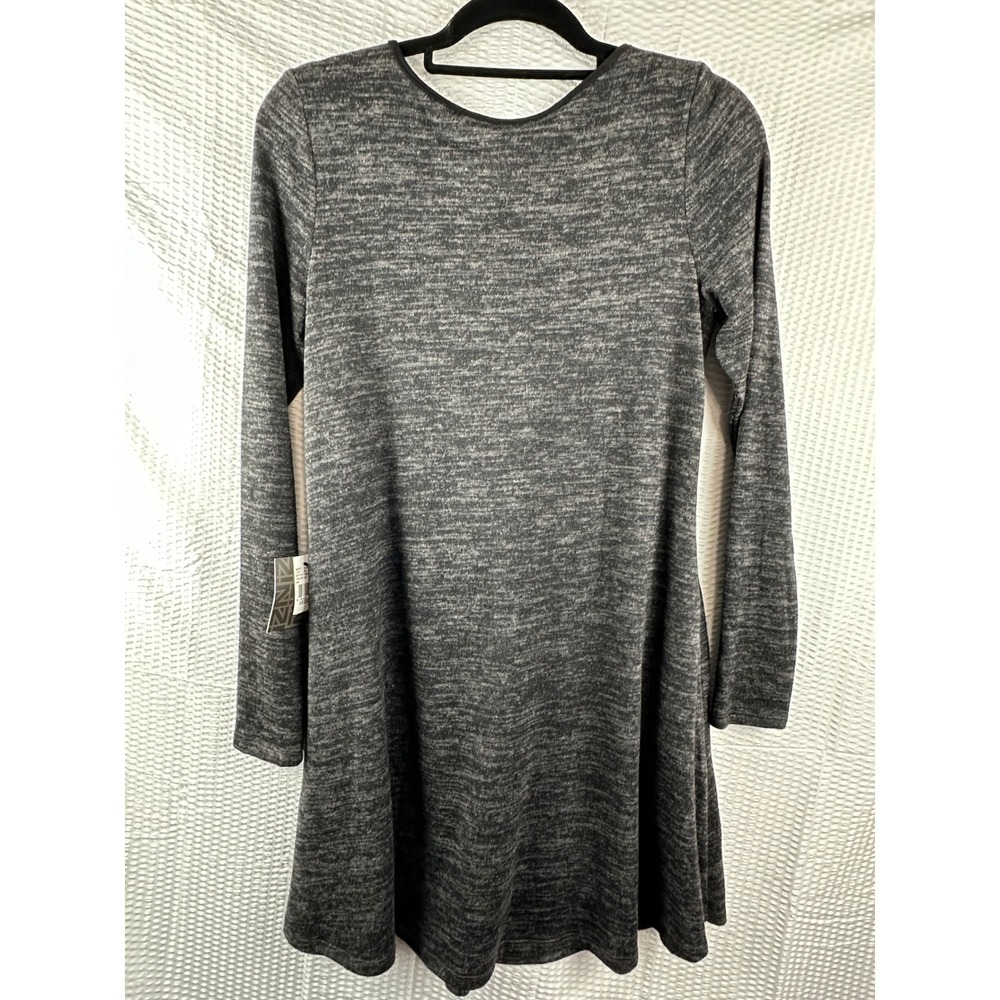 IZ Byer Women's‎ Black Crisscross V-Neck Long Sleeve A-Line Dress MEDIUM NWT - Picture 6 of 10